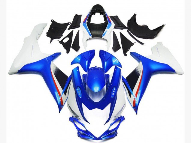 Estilo Azul Intenso & Blanco Brillante 11-24 GSXR 600-750 Carenados Moto Estilo Azul Intenso & Blanco Brillante 11-24 GSXR 600-750 Carenados Moto