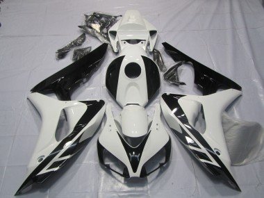 Estilo Blanco & Negro OEM Sin Calcomanías 06-07 CBR1000RR Carenados Moto
