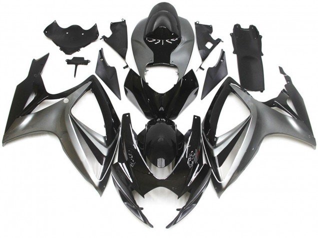 Estilo Especial OEM Plateado & Negro 06-07 GSXR 600-750 Carenados Moto