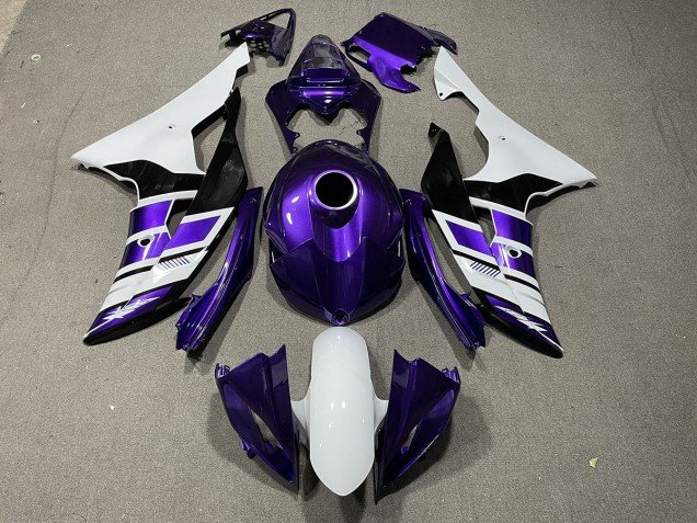 Estilo Morado Blanco & Negro OEM 08-16 R6 Carenados Moto Estilo Morado Blanco & Negro OEM 08-16 R6 Carenados Moto