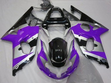 Estilo Morado Plateado OEM 00-02 GSXR 1000 Carenados Moto