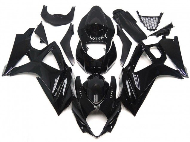Estilo Negro Brillante & Elegante 07-08 GSXR 1000 Carenados Moto