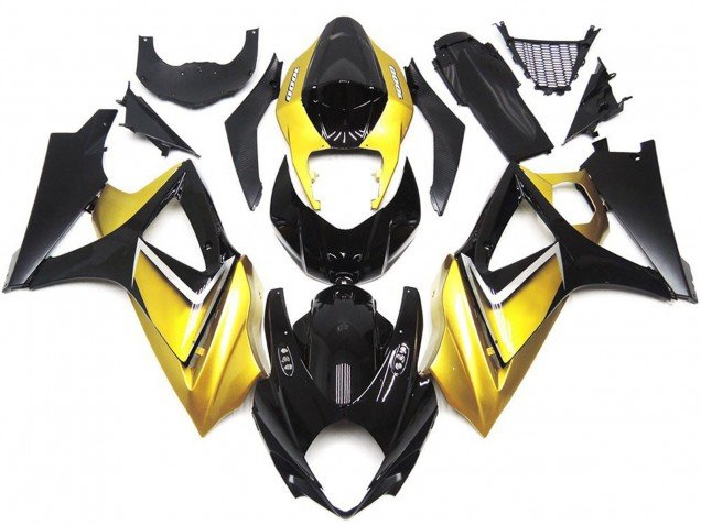 Estilo Personalizado OEM Amarillo Dorado 07-08 GSXR 1000 Carenados Moto Estilo Personalizado OEM Amarillo Dorado 07-08 GSXR 1000 Carenados Moto