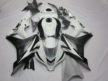 Estilo Personalizado OEM Blanco & Negro 07-08 CBR600RR Carenados Moto