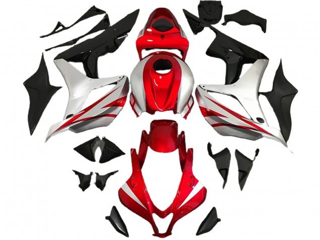 Estilo Rojo & Plateado OEM 07-08 CBR600RR Carenados Moto Estilo Rojo & Plateado OEM 07-08 CBR600RR Carenados Moto