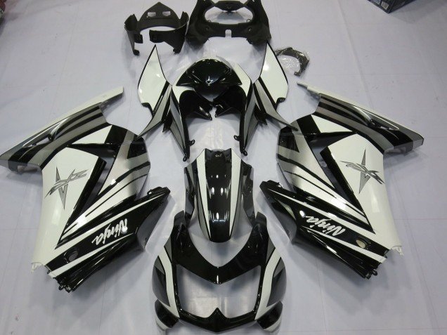 Estrella De Plata Blanca 08-12 Ninja 250 Carenados Moto