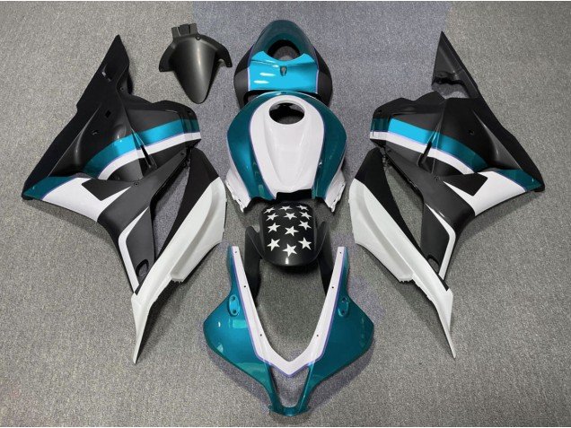 Estrella Negra Mate & Azul Claro 09-12 CBR600RR Carenados Moto Estrella Negra Mate & Azul Claro 09-12 CBR600RR Carenados Moto