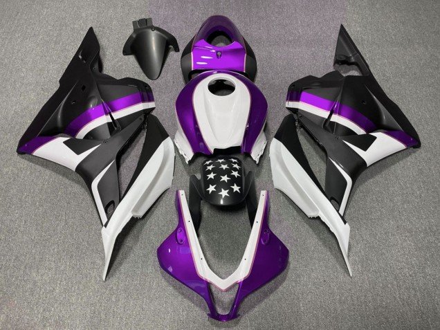 Estrella Negra Mate & Morada 09-12 CBR600RR Carenados Moto Estrella Negra Mate & Morada 09-12 CBR600RR Carenados Moto