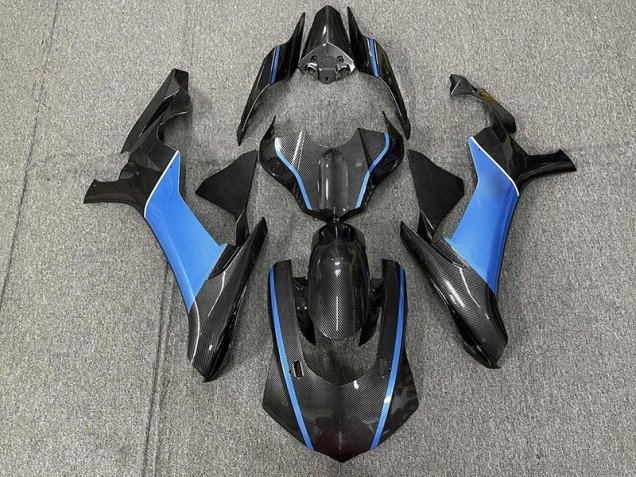 Fibra De Carbono & Azul Claro 15-19 R1 Carenados Moto Fibra De Carbono & Azul Claro 15-19 R1 Carenados Moto