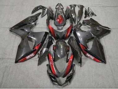 Fibra De Carbono Rojo 09-16 GSXR 1000 Carenados Moto