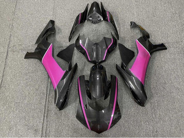 Fibra De Carbono & Rosa 15-19 R1 Carenados Moto Fibra De Carbono & Rosa 15-19 R1 Carenados Moto