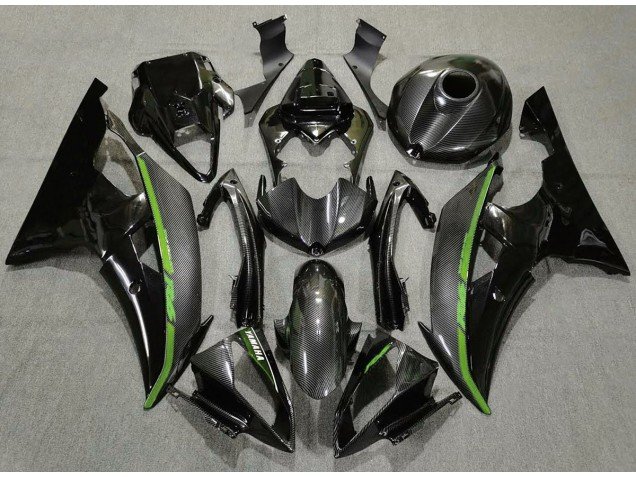 Fibra De Carbono & Verde 08-16 R6 Carenados Moto Fibra De Carbono & Verde 08-16 R6 Carenados Moto