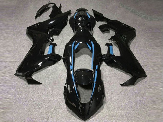 Forro Negro Brillante & Azul Claro 17-23 CBR1000RR Carenados Moto Forro Negro Brillante & Azul Claro 17-23 CBR1000RR Carenados Moto