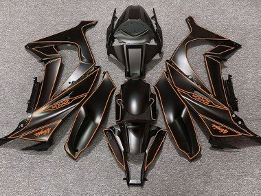 Forro Negro Mate & Naranja 11-15 ZX10R Carenados Moto
