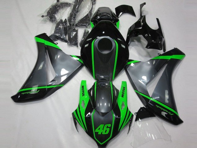 Gris Motul & Verde 08-11 CBR1000RR Carenados Moto Gris Motul & Verde 08-11 CBR1000RR Carenados Moto