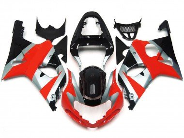 Kit Estilo Rojo Brillante OEM 00-02 GSXR 1000 Carenados Moto