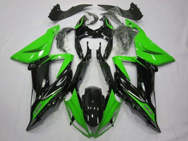 Liso Brillo Negro Verde 13-18 ZX6R Carenados Moto Liso Brillo Negro Verde 13-18 ZX6R Carenados Moto