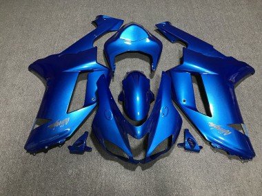 Logotipos En Azul Brillante & Cromados 07-08 ZX6R Carenados Moto