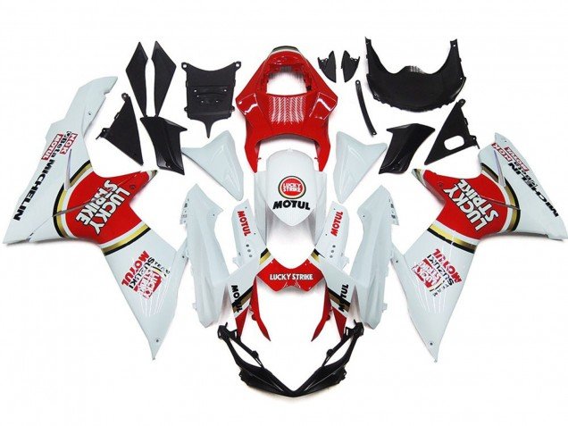 Lucky Strike Con Círculo Dorado 11-24 GSXR 600-750 Carenados Moto Lucky Strike Con Círculo Dorado 11-24 GSXR 600-750 Carenados Moto