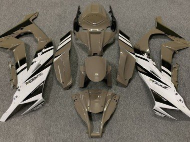 Marrón Brillante & Blanco 11-15 ZX10R Carenados Moto