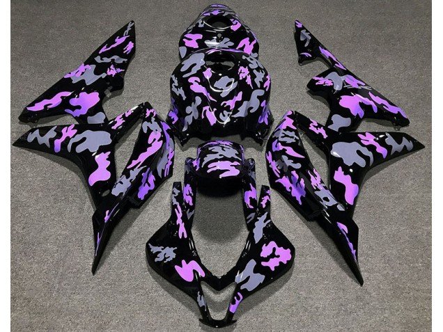 Morado & Gris Camuflaje 07-08 CBR600RR Carenados Moto Morado & Gris Camuflaje 07-08 CBR600RR Carenados Moto