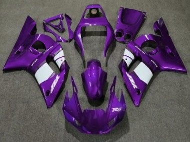 Morado Intenso & Blanco 98-02 R6 Carenados Moto