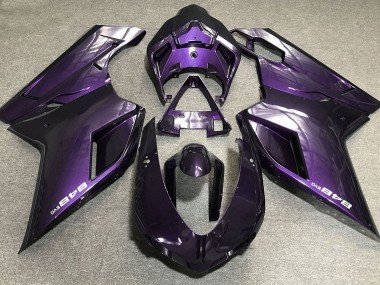 Morado Oscuro 07-14 Ducati 848 1098 1198 Carenados Moto
