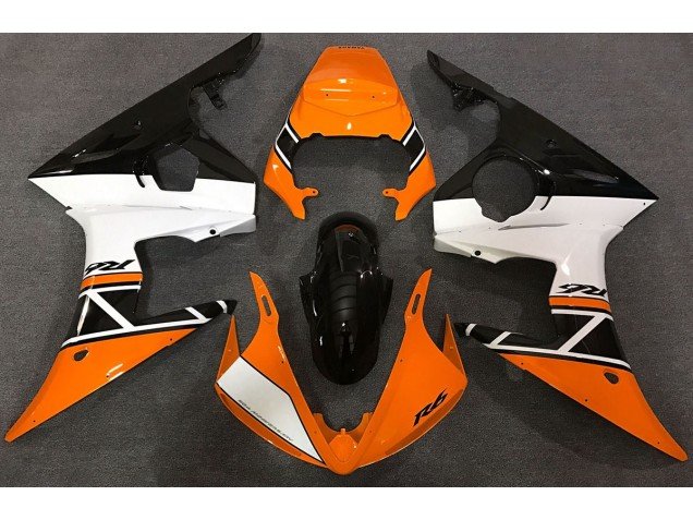 Naranja Blanco & Negro 03-04 R6 Carenados Moto Naranja Blanco & Negro 03-04 R6 Carenados Moto
