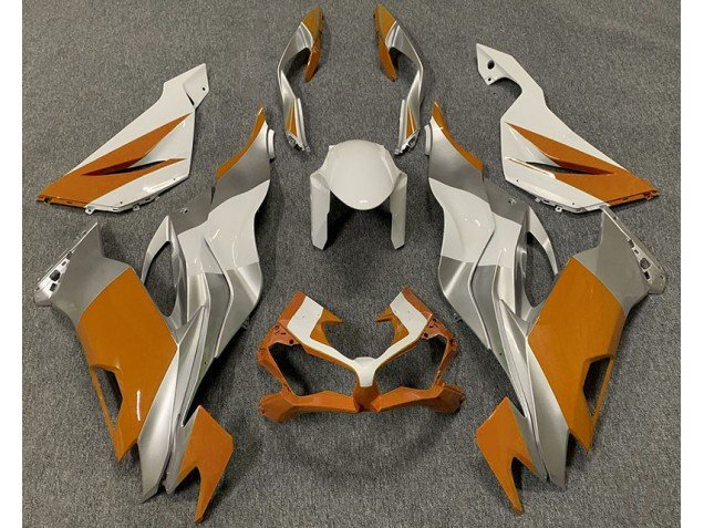 Naranja Blanco & Plata 19-23 ZX6R Carenados Moto Naranja Blanco & Plata 19-23 ZX6R Carenados Moto