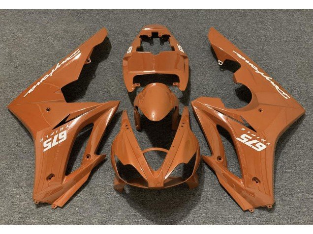 Naranja Brillante 06-08 Daytona 675 Carenados Moto
