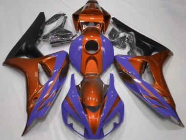 Naranja Brillante & Azul Oscuro 06-07 CBR1000RR Carenados Moto