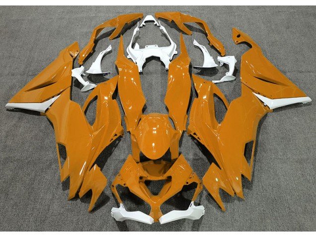 Naranja Brillante & Blanco 19-23 ZX6R Carenados Moto Naranja Brillante & Blanco 19-23 ZX6R Carenados Moto