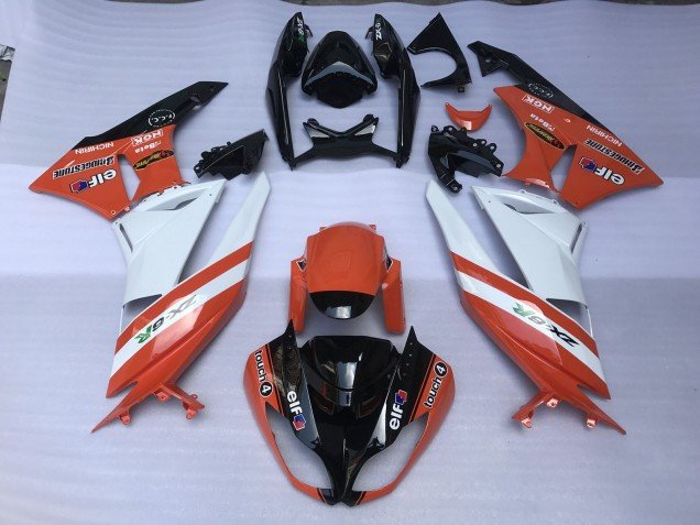 Naranja Brillante & Logotipos 09-12 ZX6R Carenados Moto Naranja Brillante & Logotipos 09-12 ZX6R Carenados Moto