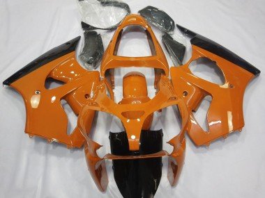 Naranja Brillante & Negro 00-02 ZX6R Carenados Moto
