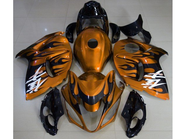Naranja Brillante & Negro 08-20 GSXR 1300 Carenados Moto Naranja Brillante & Negro 08-20 GSXR 1300 Carenados Moto