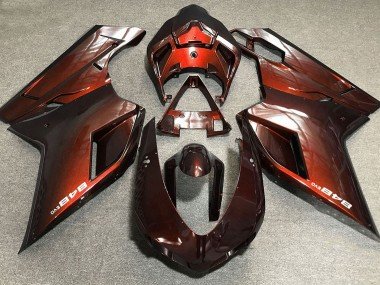 Naranja Intenso 07-14 Ducati 848 1098 1198 Carenados Moto