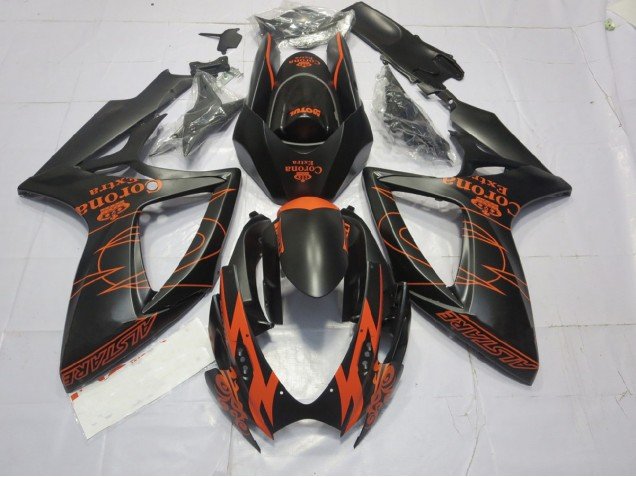 Naranja Mate 06-07 GSXR 600-750 Carenados Moto Naranja Mate 06-07 GSXR 600-750 Carenados Moto