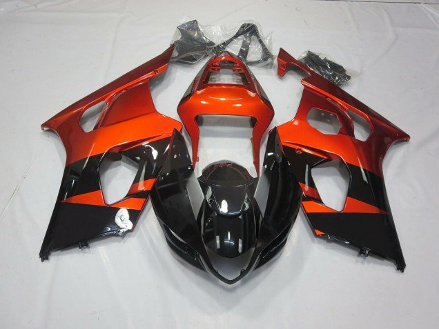 Naranja Quemado & Negro 03-04 GSXR 1000 Carenados Moto Naranja Quemado & Negro 03-04 GSXR 1000 Carenados Moto