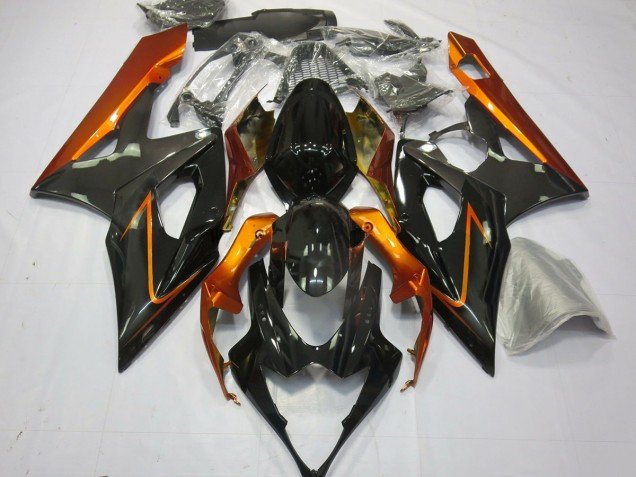 Naranja Quemado & Negro 05-06 GSXR 1000 Carenados Moto Naranja Quemado & Negro 05-06 GSXR 1000 Carenados Moto