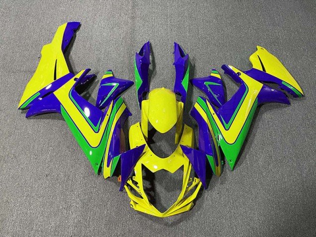 Naranja Verde & Azul 11-24 GSXR 600-750 Carenados Moto Naranja Verde & Azul 11-24 GSXR 600-750 Carenados Moto