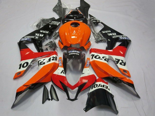 Naranja Vibrante Repsol 07-08 CBR600RR Carenados Moto Naranja Vibrante Repsol 07-08 CBR600RR Carenados Moto