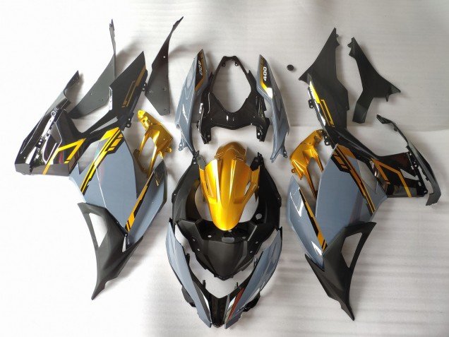 Nardo Gris & Dorado 18-23 Ninja 400 Carenados Moto Nardo Gris & Dorado 18-23 Ninja 400 Carenados Moto