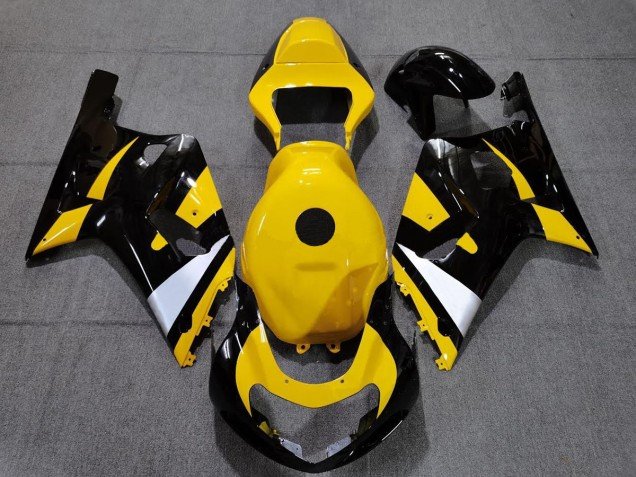 Negro & Amarillo 01-03 GSXR 600-750 Carenados Moto Negro & Amarillo 01-03 GSXR 600-750 Carenados Moto