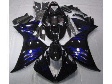 Negro & Azul Llama 09-11 R1 Carenados Moto