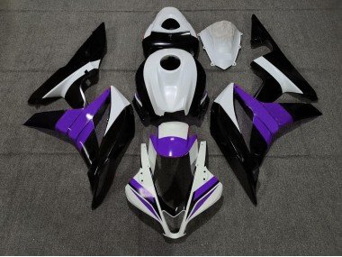 Negro Blanco & Púrpura 07-08 CBR600RR Carenados Moto