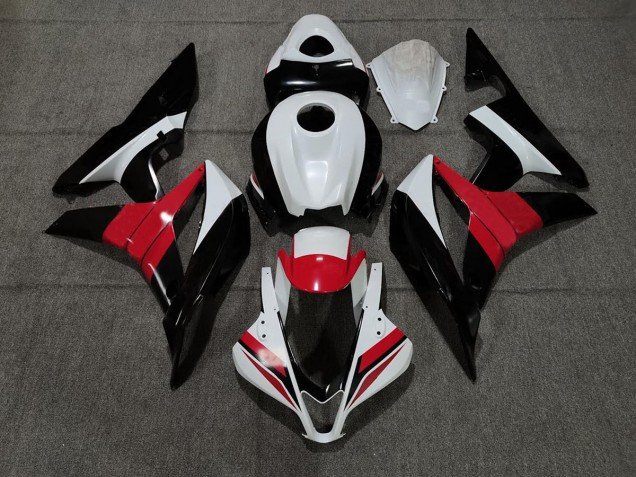 Negro Blanco & Rojo 07-08 CBR600RR Carenados Moto Negro Blanco & Rojo 07-08 CBR600RR Carenados Moto