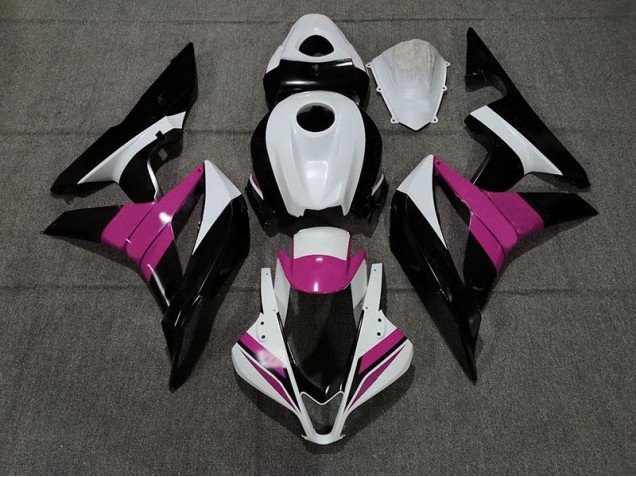 Negro Blanco & Rosa 07-08 CBR600RR Carenados Moto Negro Blanco & Rosa 07-08 CBR600RR Carenados Moto