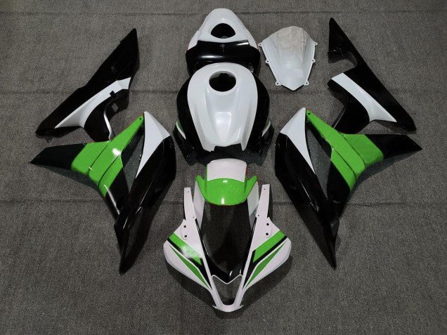 Negro Blanco & Verde 07-08 CBR600RR Carenados Moto Negro Blanco & Verde 07-08 CBR600RR Carenados Moto