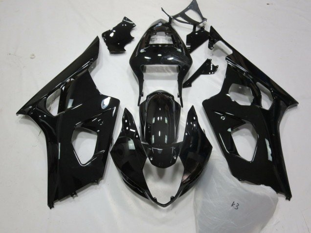 Negro Brillante 03-04 GSXR 1000 Carenados Moto Negro Brillante 03-04 GSXR 1000 Carenados Moto