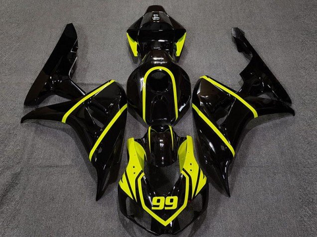 Negro Brillante & Amarillo Brillante 06-07 CBR1000RR Carenados Moto Negro Brillante & Amarillo Brillante 06-07 CBR1000RR Carenados Moto